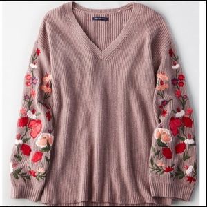 american eagle embroidered sweater
